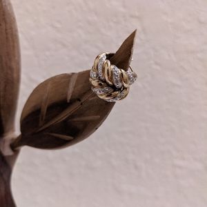 Gold and silver hoop earrings